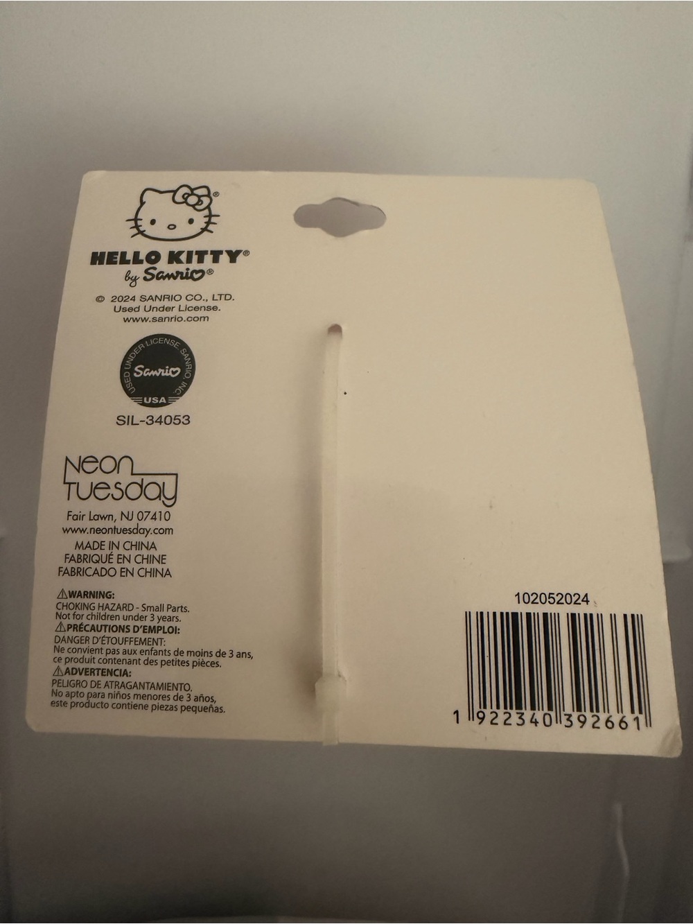 Sanrio Hello Kitty White clip